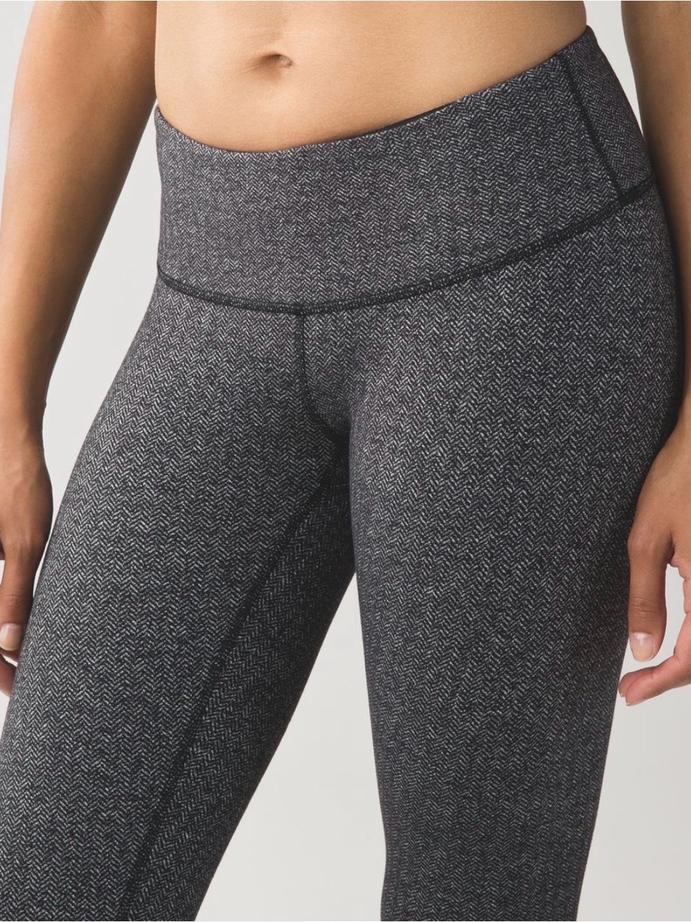 Lululemon Wunder Under Pant III Heathered Herringbone Size 4